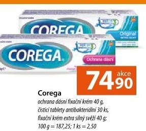 Fixační krém na zubní protézu Corega