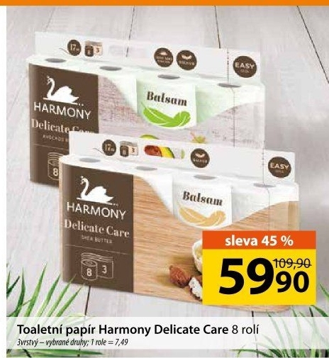 Toaletní papír 3vrstvý Harmony