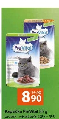 Kapsičky pro kočky PreVital