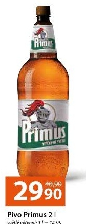 Pivo světlé výčepní 10° Primus