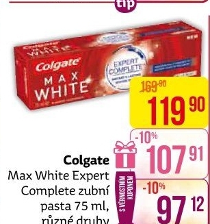 Pasta na zuby Max White Expert Complete Colgate