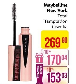 Řasenka Total Temptation Maybelline