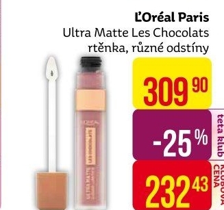 Tekutá rtěnka matná Ultra Matte Les Chocolats L'