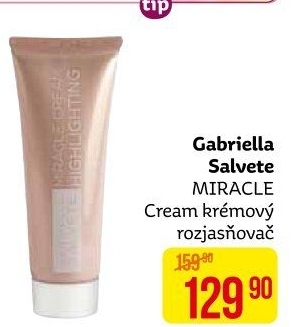Krémový rozjasňovač Miracle Cream Gabriella Salvete