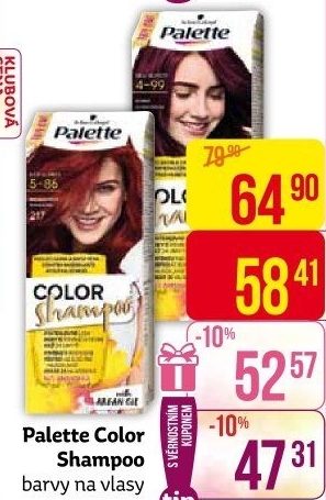 Barva na vlasy Color Shampoo Palette Schwarzkopf