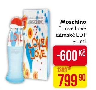 Toaletní voda dámská I love love Moschino