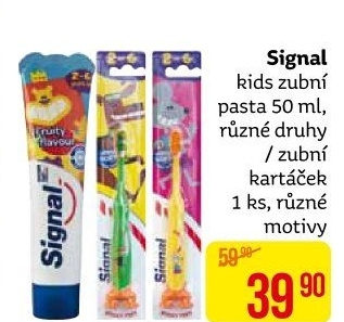 Pasta na zuby dětská Signal