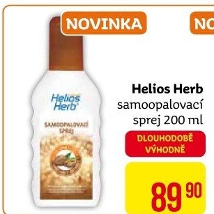 Sprej samoopalovací Helios Herb