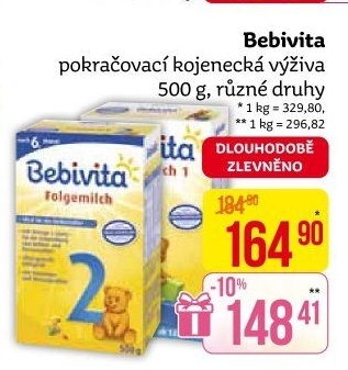 Kojenecké mléko Bebivita