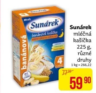 Kaše mléčná Sunárek