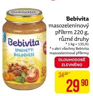 Příkrm masozeleninový Bebivita