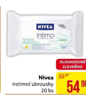 Ubrousky pro intimní hygienu Intimo Nivea