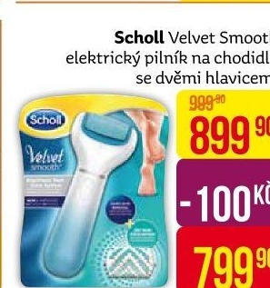 Pilník elektrický na chodidla Velvet smooth Scholl