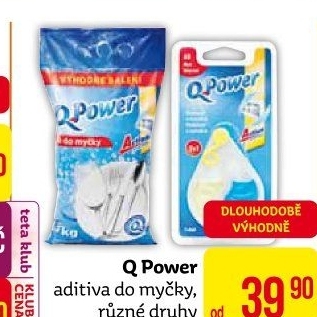 Prostředky do myčky Q-Power