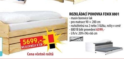 Rozkládací pohovka FENIX lakovaná