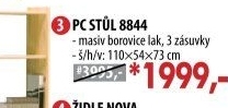PC stůl 8844 lakovaný