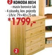 Prádelník 4 zásuvky 8034