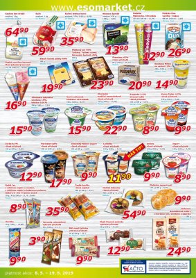 akční leták ESO MARKET 8.5.2019-19.5.2019