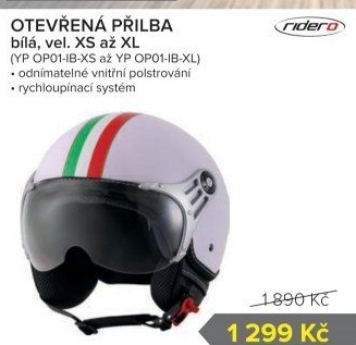 Helma na motocykl Ridero