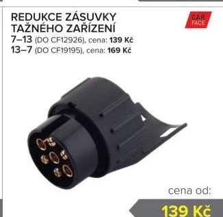 Redukce zásuvky tažného zařízení CarFace