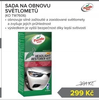 Sada na obnovu světlometů Turtle Wax