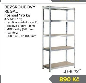 Bezšroubový regál Starline