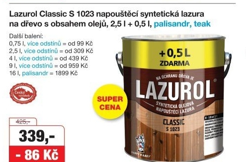 LAZUROL CLASSIC S1023