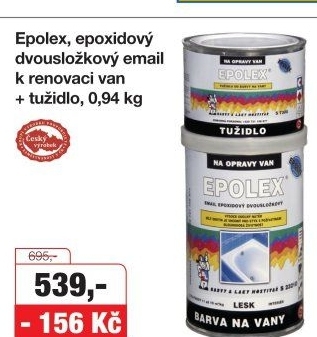 Barva na vany + tužidlo Epolex
