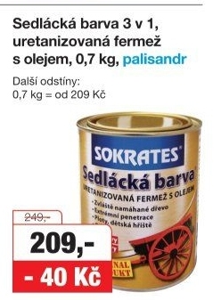 Sedlácká barva na dřevo Sokrates