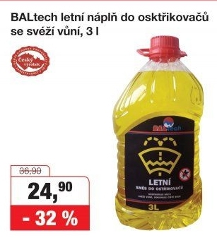 Směs do ostřikovačů letní Baltech