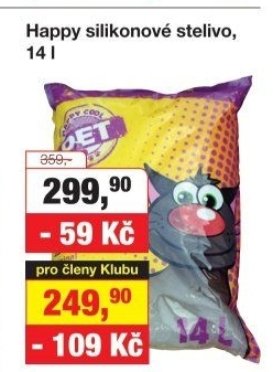Stelivo pro kočky silikátové Happy Cool Pet
