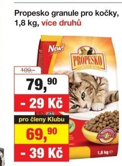 Granule pro kočky Propesko
