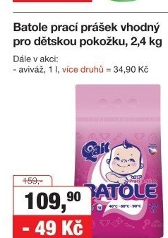 Prací prášek Batole Qalt