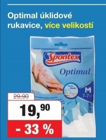 Rukavice Optimal Spontex