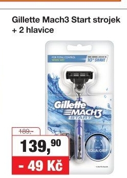 Holicí strojek pánský Mach 3 Start Gillette