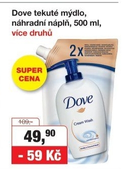 Tekuté mýdlo Dove - náhradní náplň