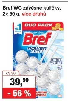 WC blok tuhý Power Aktiv Bref