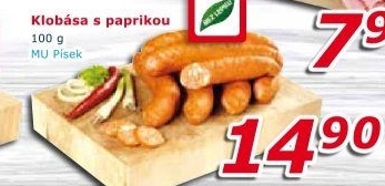 Papriková klobása Maso uzeniny Písek