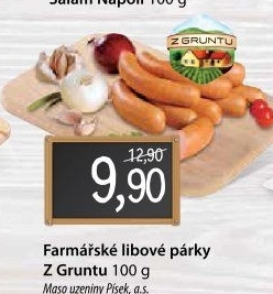 Párky farmářské libové Z Gruntu