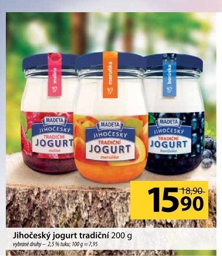 Jogurt ochucený jihočeský tradičníMadeta