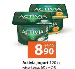 Jogurt ochucený Activia Danone
