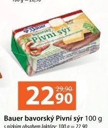 Sýr Bavorský pivní se sníženým obsahem laktózy Bauer