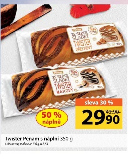 Pečivo Twister Penam