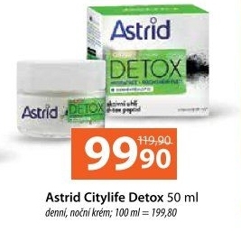 Krém pleťový City Life Detox OF10 Astrid
