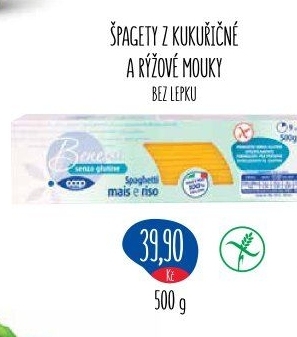 Těstoviny bez lepku Coop