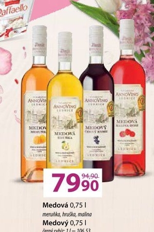 Vinný nápoj medový ovocný Vinařství Annovino Lednice