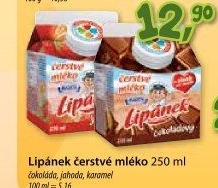 Nápoj mléko čerstvé ochucené Lipánek
