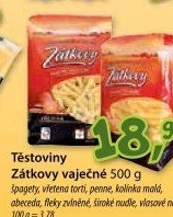 Těstoviny vaječné Zátkovy