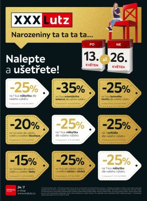 akční leták XXXLutz 13.5.2019-26.5.2019
