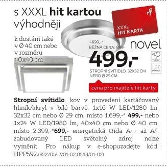 LED STROPNÍ SVÍTIDLO